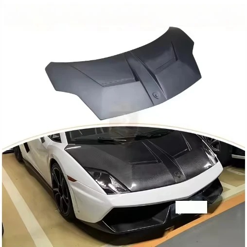 For 2008-2012  Gallardo LP550 LP560 Super Trofe Style Carbon Fiber Engine Hood Engine Bonnet